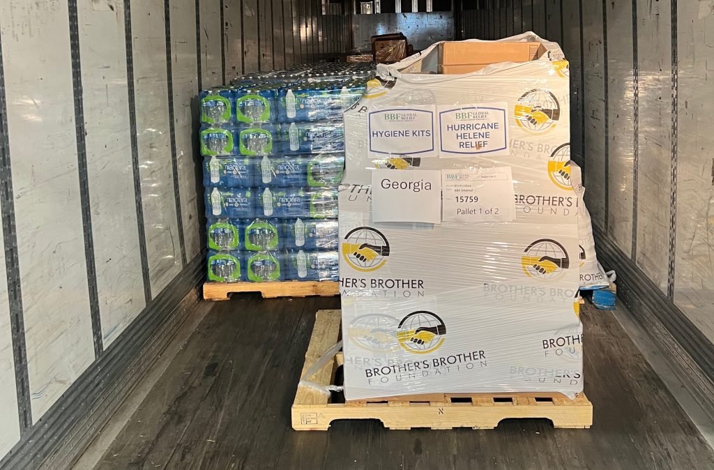 Water and Hygiene Kits in Truck Water and Hygiene Kits in Truck
