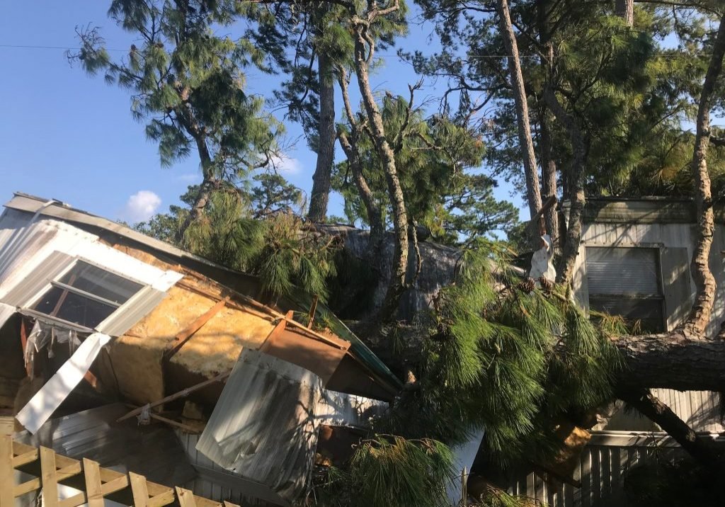 Stock photo of tornado damage in Mississippi
