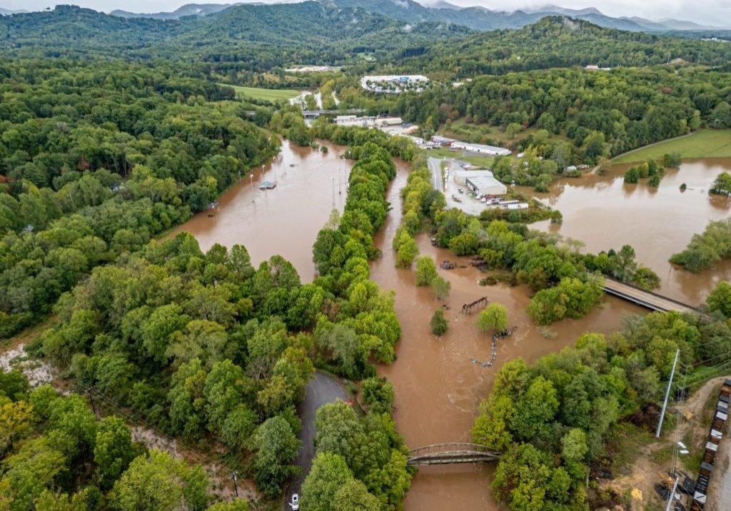 Flooding From Hurricane Helene In Western North Carolina